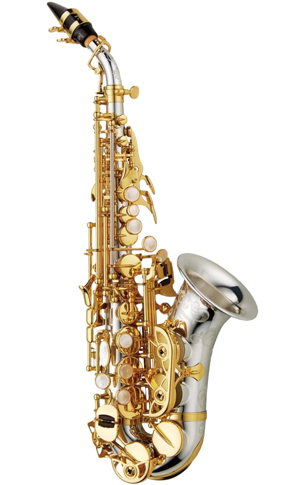 YANAGISAWA SOPRANSAXOFON, BØJET SOM ALT, SC-WO37, SOLID SILVER